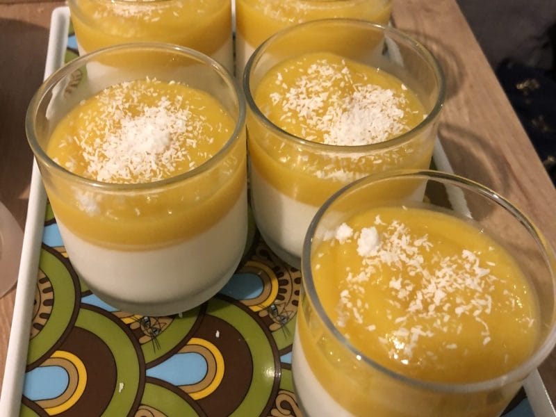 Cliquez pour zoomer ! Panna cotta coco mangue Thermomix par elodie_1039