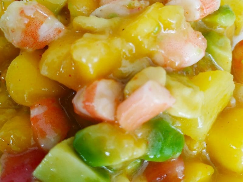 Cliquez pour zoomer ! Ceviche de crevettes, mangue, avocat Thermomix par morgane2mars