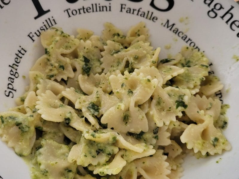Cliquez pour zoomer ! Farfalle à la crème de courgettes Thermomix par tatasimone