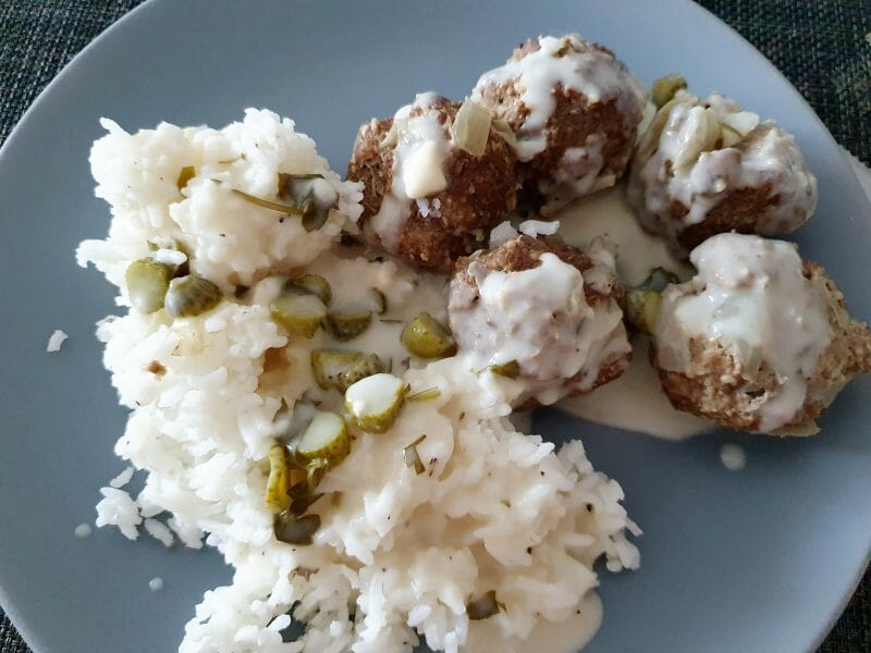 Cliquez pour zoomer ! Boulettes de viande sauce aux câpres Thermomix par tatiana_63