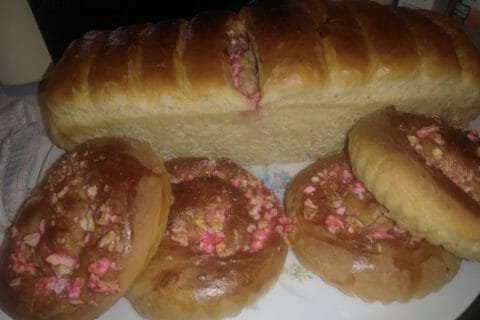Cliquez pour zoomer ! Brioche aux pralines roses Thermomix par philingfr