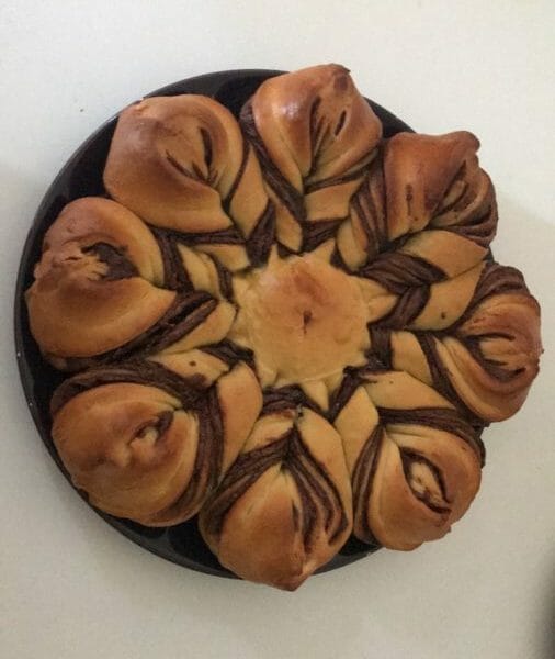 Cliquez pour zoomer ! Brioche étoilée au Nutella Thermomix par Jenny77130