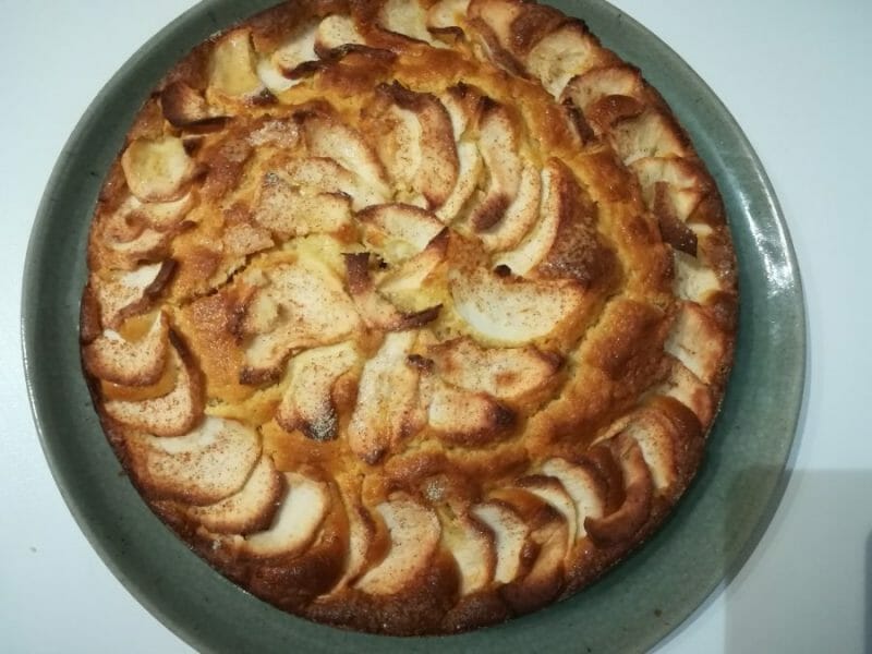 Cliquez pour zoomer ! Gâteau aux pommes et mascarpone Thermomix par Agathe
