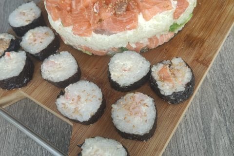 Cliquez pour zoomer ! Sushi cake Thermomix par Yalta