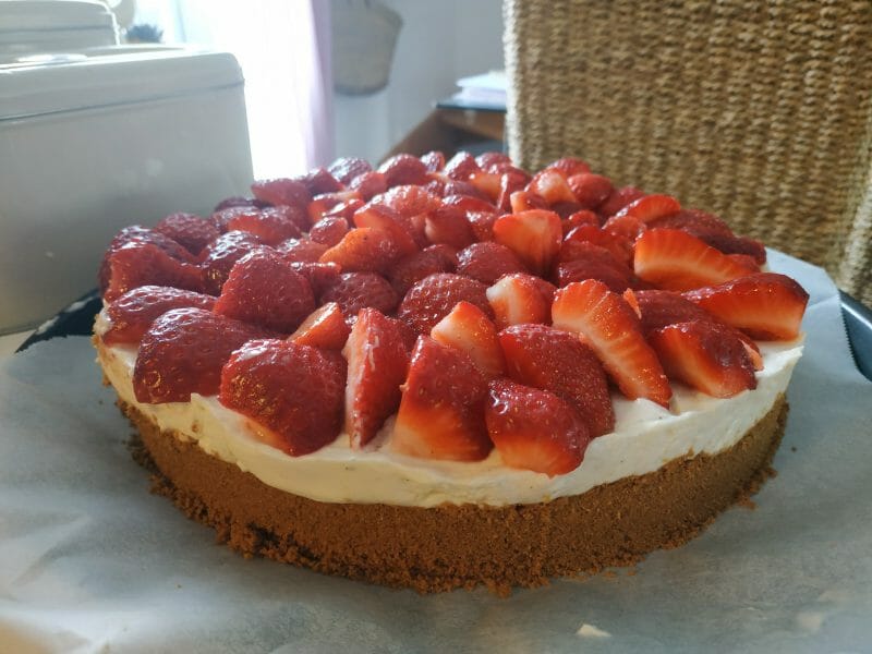 Cliquez pour zoomer ! Tarte aux fraises sans cuisson Thermomix par mamzell