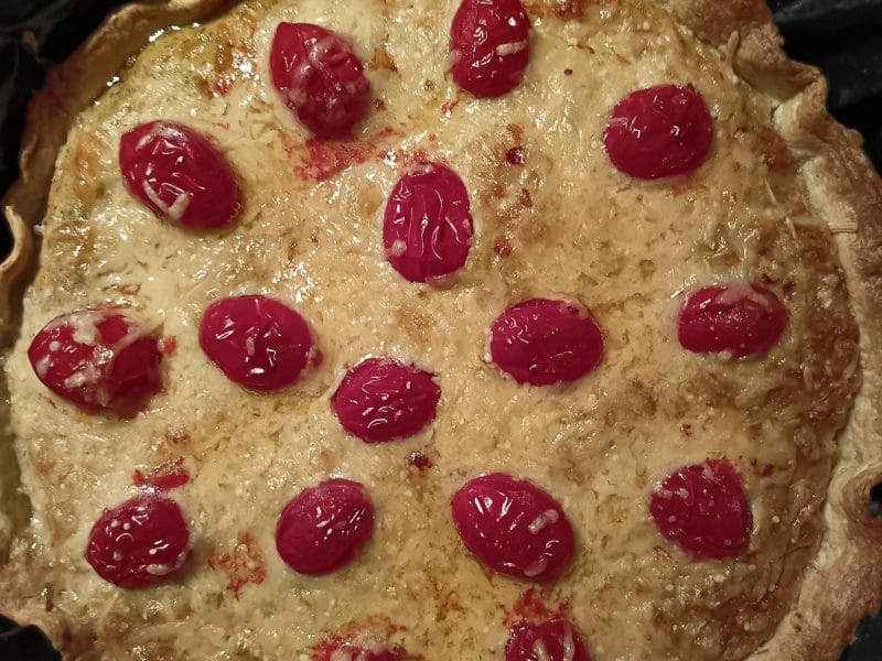 Cliquez pour zoomer ! Tarte aux tomates cerises et parmesan Thermomix par blandine39100