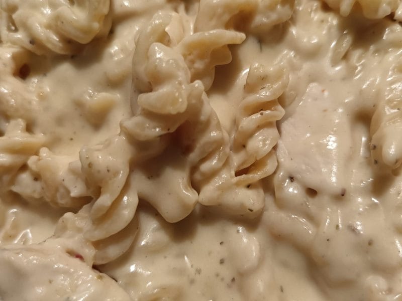 Cliquez pour zoomer ! Macaroni sauce Alfredo Thermomix par blandine39100
