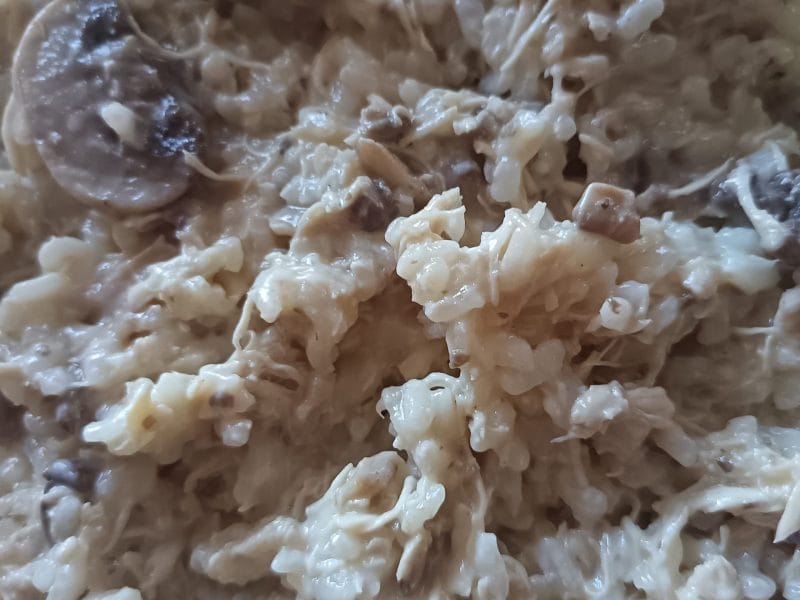 Cliquez pour zoomer ! Risotto poulet et champignons Thermomix par blandine39100