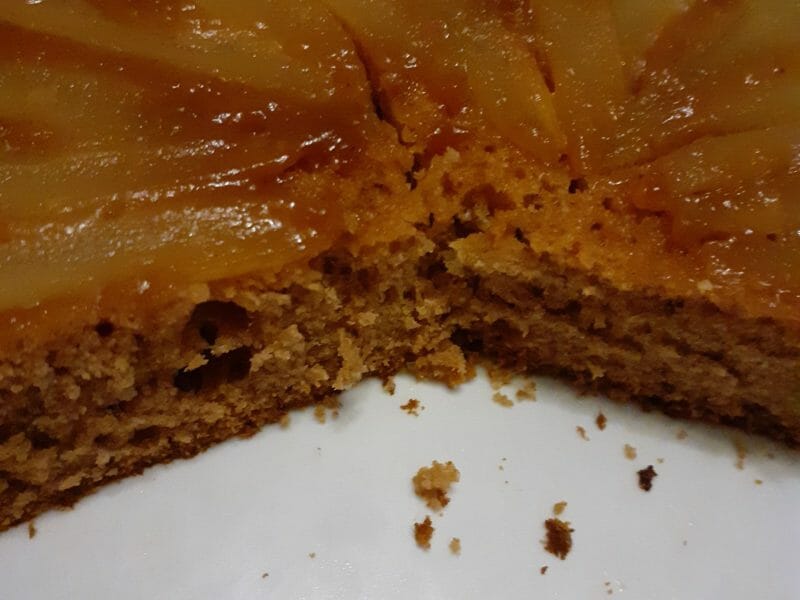 Cliquez pour zoomer ! Pain d’épices renversé aux poires Thermomix par blandine39100