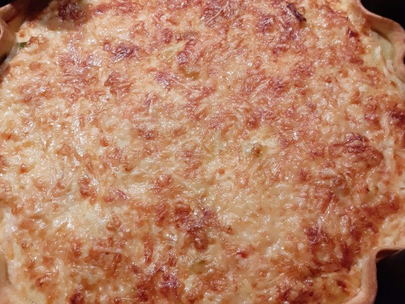 Cliquez pour zoomer ! Quiche poireaux et saumon Thermomix par blandine39100