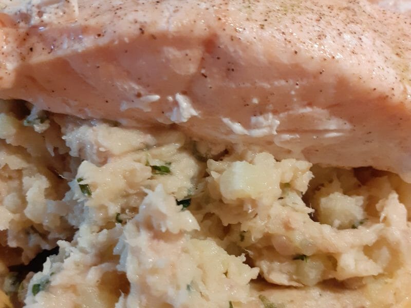 Cliquez pour zoomer ! Ecrasé de pommes de terre et saumon Thermomix par blandine39100