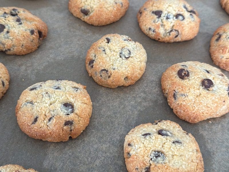 Cliquez pour zoomer ! Cookies à la noix de coco et pépites de chocolat Thermomix par Mins