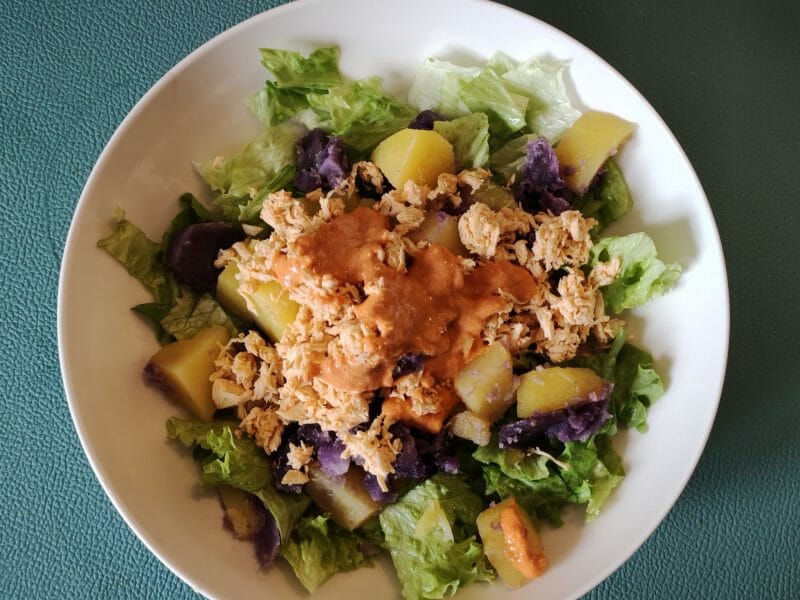 Cliquez pour zoomer ! Salade de poulet au pesto rosso Thermomix par valerie_578