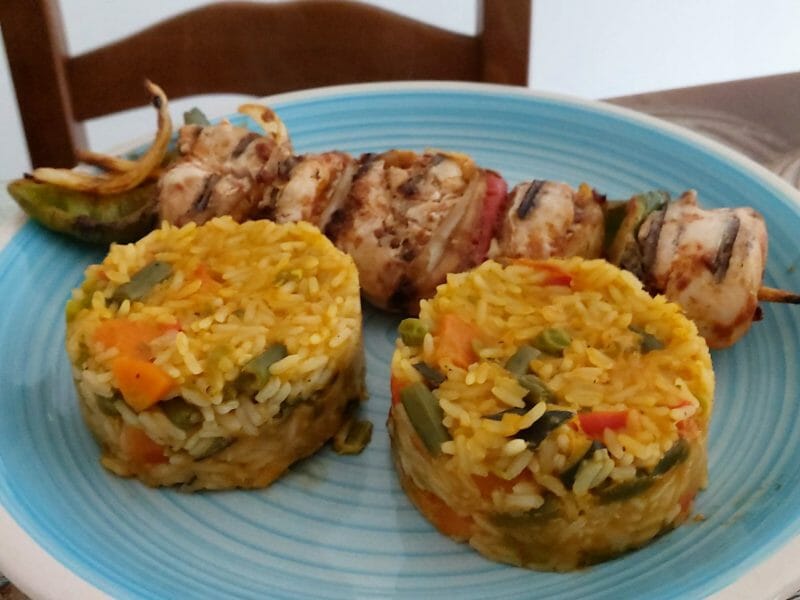 Cliquez pour zoomer ! Riz safrané aux petits légumes Thermomix par celinetm31