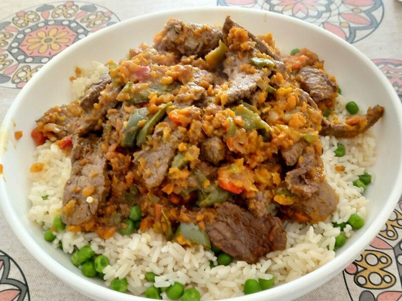 Cliquez pour zoomer ! Riz au bœuf à la chinoise Thermomix par celinetm31