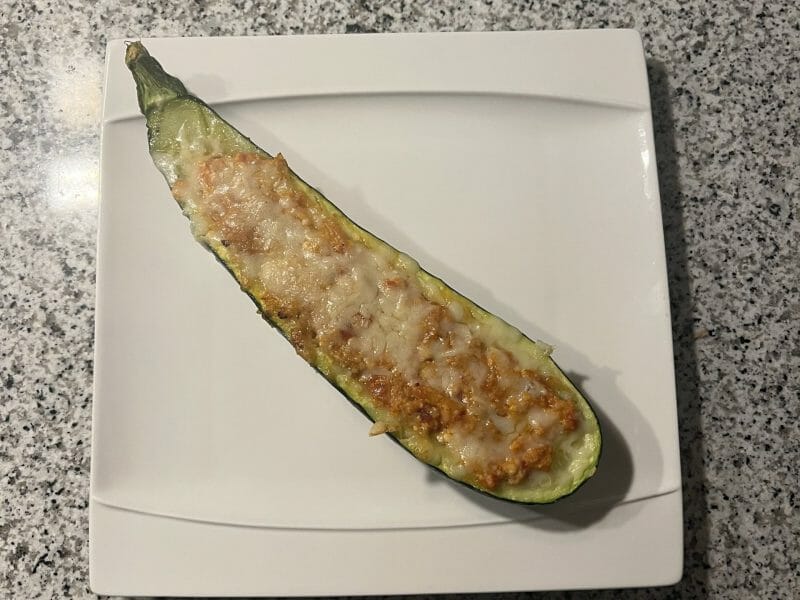 Cliquez pour zoomer ! Courgettes farcies au thon Thermomix par Lisballe