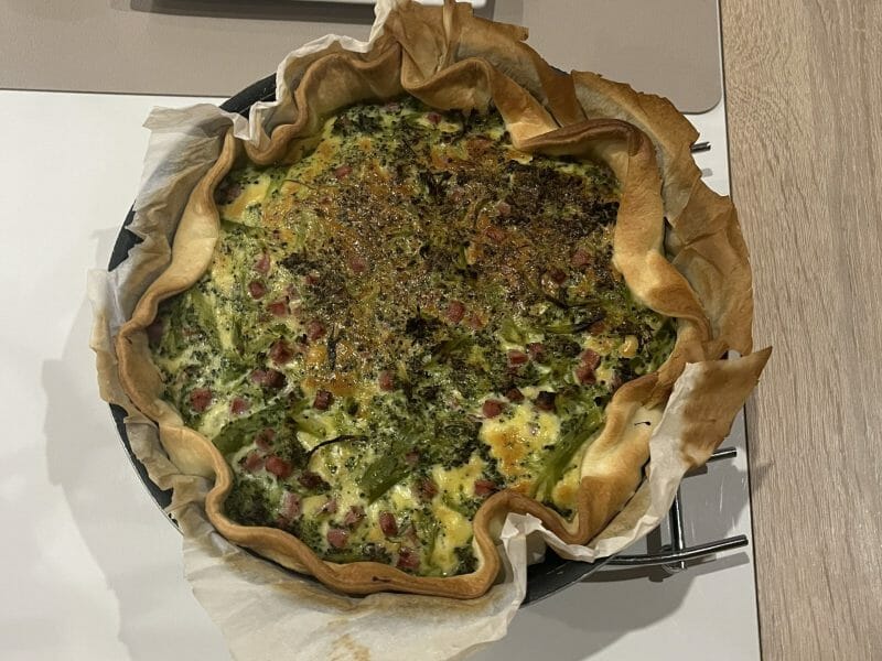Cliquez pour zoomer ! Quiche au brocoli et jambon Thermomix par Lisballe