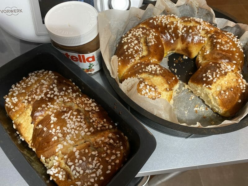 Cliquez pour zoomer ! Brioche tressée à la mie filante Thermomix par Csyl