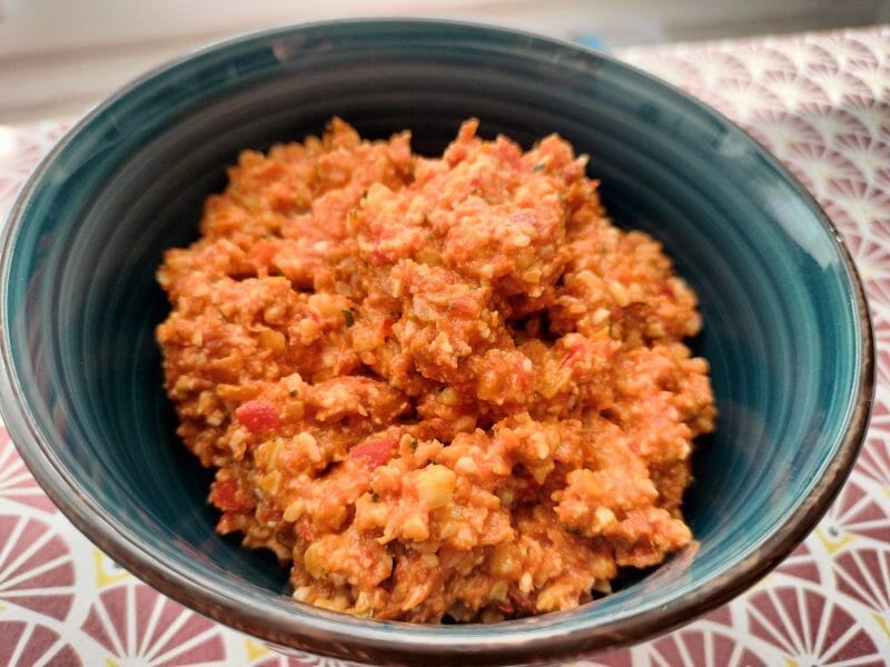 Cliquez pour zoomer ! Tartinade poivrons, noix de cajou et tomates séchées Thermomix par fanny_421