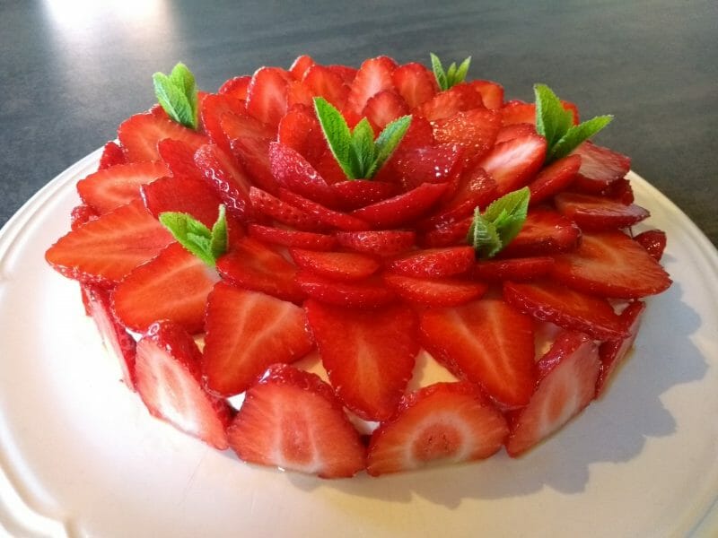 Cliquez pour zoomer ! Tarte aux fraises sans cuisson Thermomix par mininath
