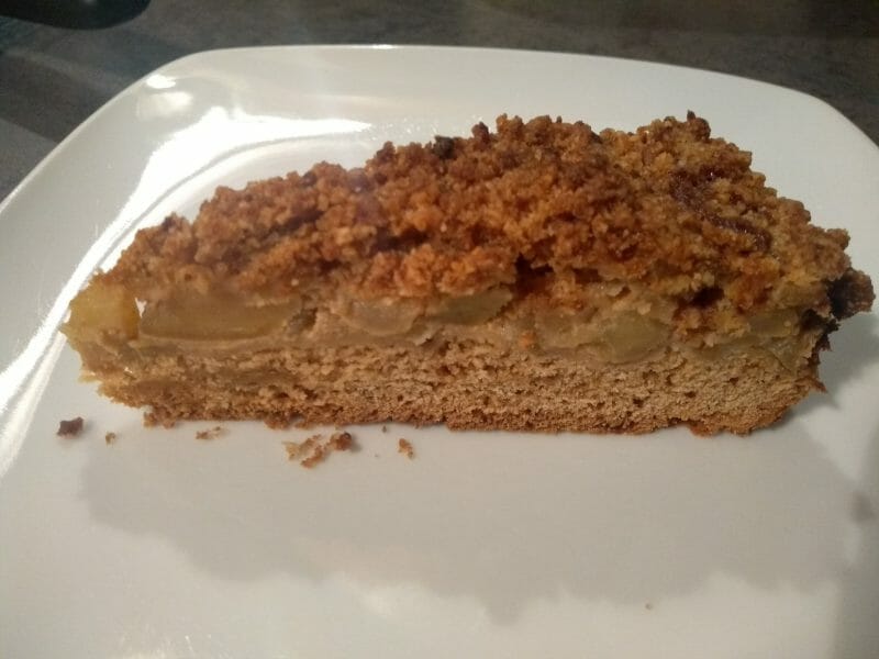 Cliquez pour zoomer ! Tarte aux pommes façon crumble Thermomix par mininath