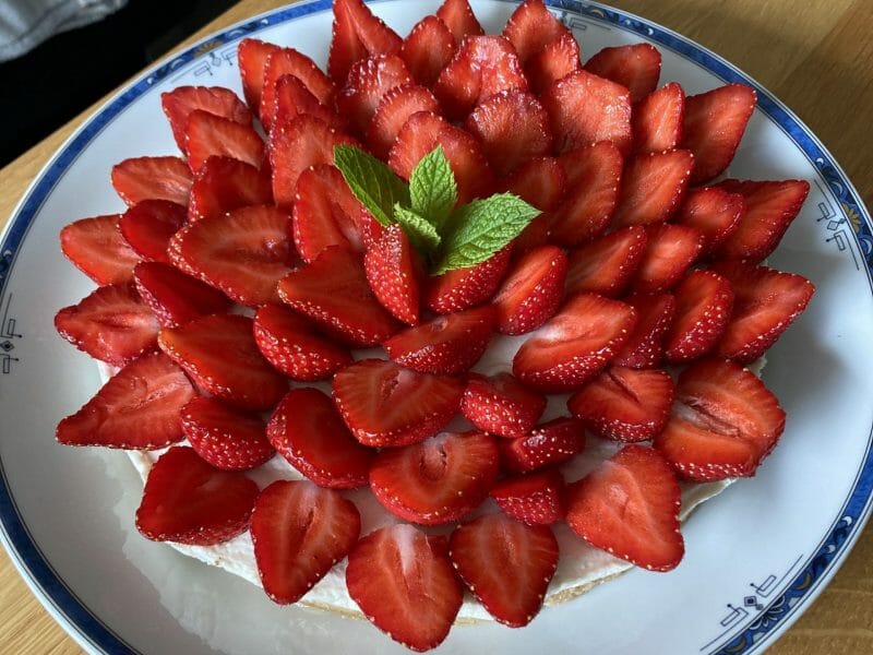Cliquez pour zoomer ! Tarte aux fraises sans cuisson Thermomix par Mag4956