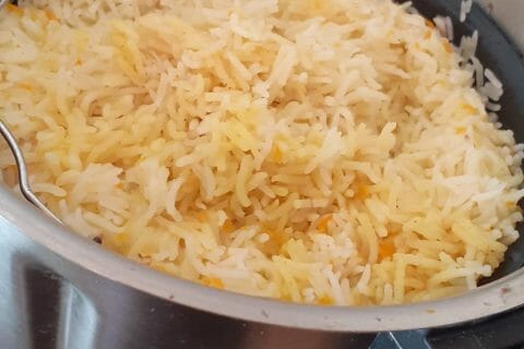 Cliquez pour zoomer ! Saumon sauce curry et tagliatelles de légumes Thermomix par dadywen