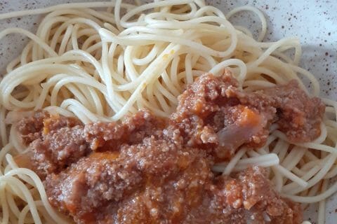 Cliquez pour zoomer ! Spaghettis bolognaise Thermomix par dadywen
