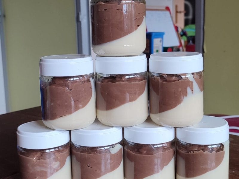 Cliquez pour zoomer ! Crème dessert au deux saveurs Thermomix par mathilde_427