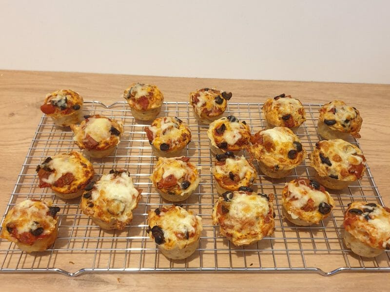 Cliquez pour zoomer ! Muffins salés façon pizza Thermomix par bakso83