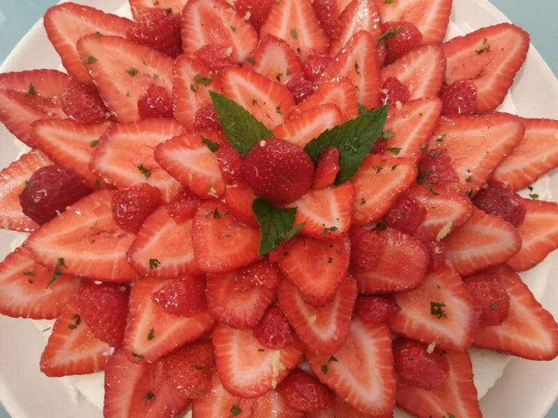 Tarte aux fraises sans cuisson Thermomix par miranda24