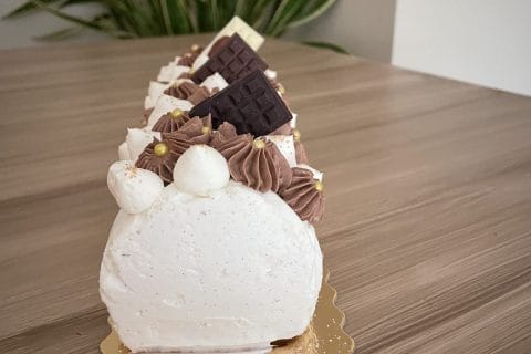 Cliquez pour zoomer ! Bûche vanille praliné Thermomix par stpiq
