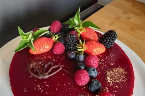 Cliquez pour zoomer ! Bavarois aux framboises Thermomix par christine_357