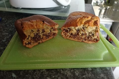 Cliquez pour zoomer ! Cake banane et pépites de chocolat Thermomix par mel783
