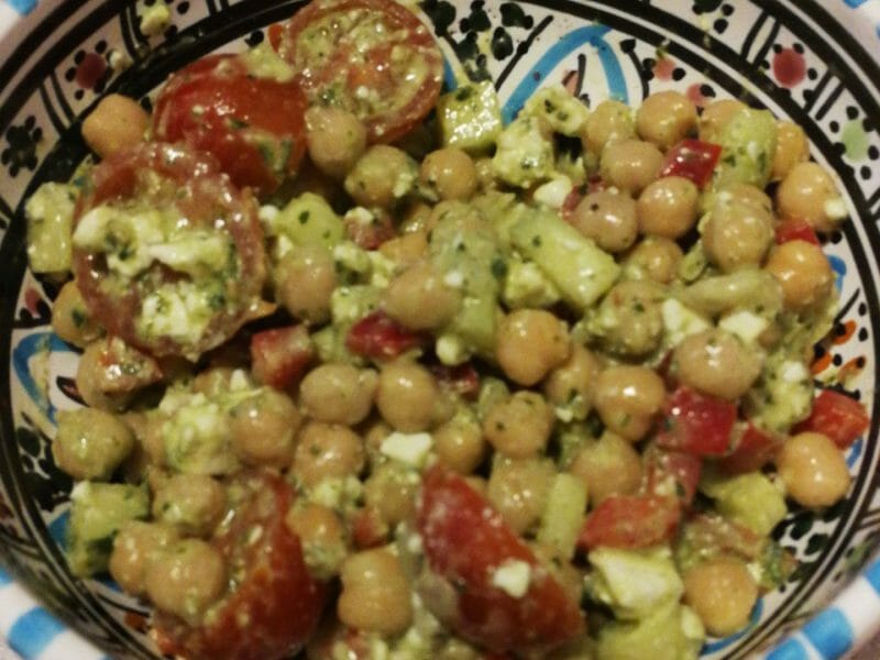 Cliquez pour zoomer ! Salade de pois chiches Thermomix par souad_28