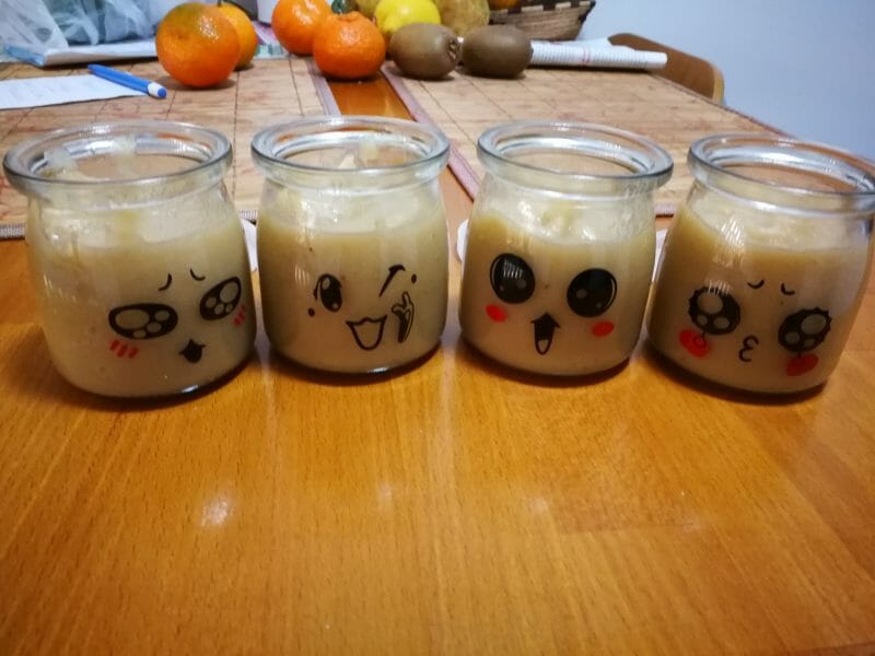 Cliquez pour zoomer ! Compote de pommes, bananes et miel Thermomix par souad_28