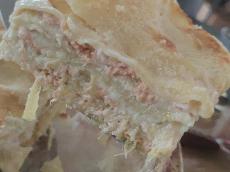 Cliquez pour zoomer ! Lasagnes au saumon et poireaux Thermomix par marie_1092