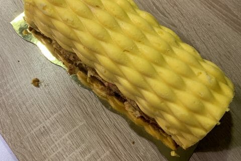 Cliquez pour zoomer ! Bûche glacée mangue et framboise Thermomix par Yanis