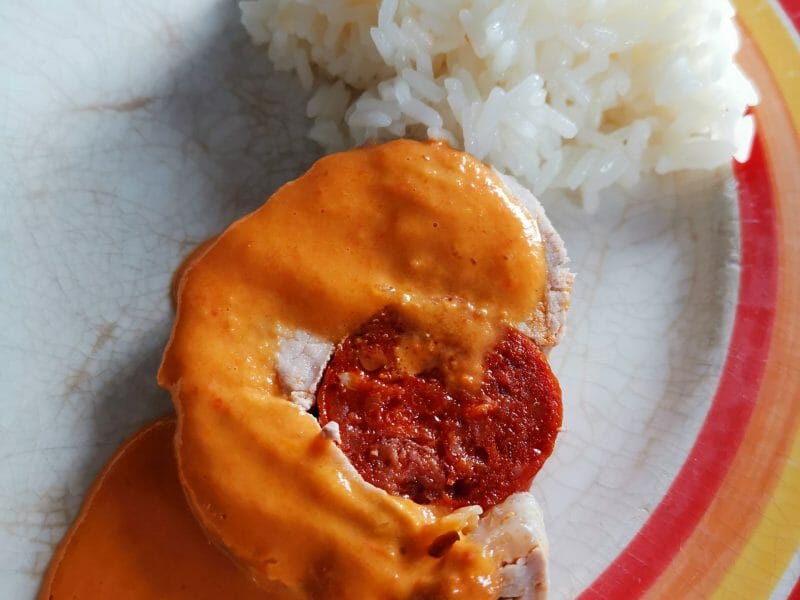 Cliquez pour zoomer ! Filet mignon au chorizo Thermomix par nessds