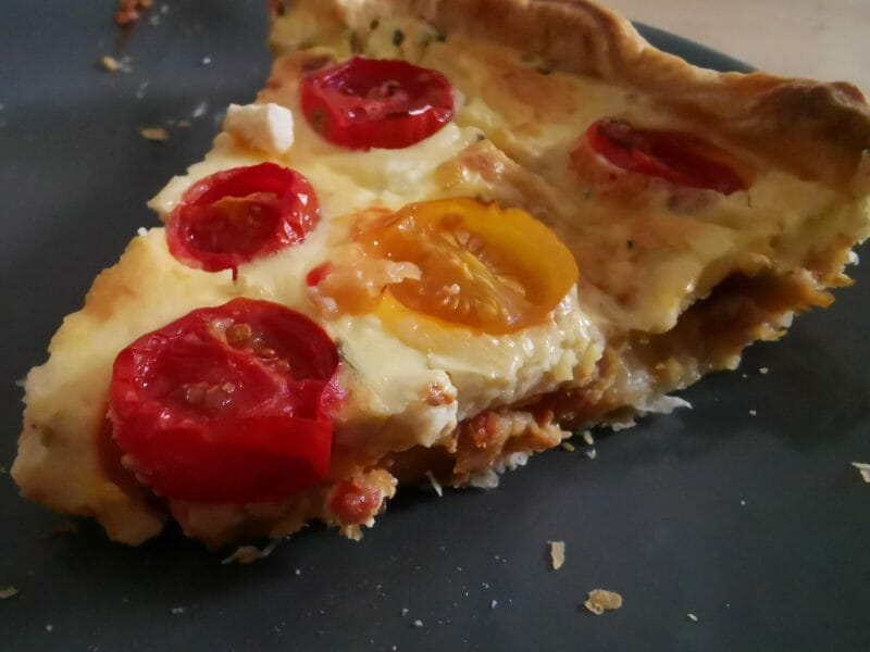 Cliquez pour zoomer ! Quiche poulet et tomates cerises Thermomix par nessds
