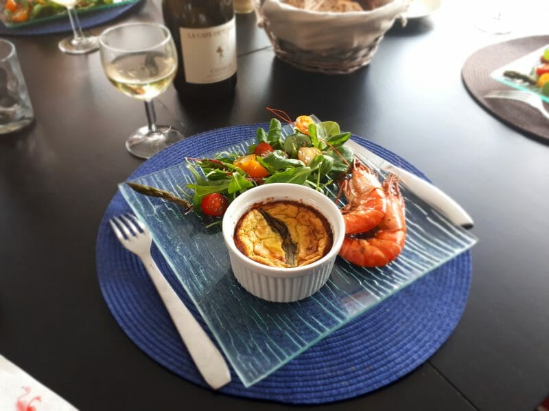 Flan aux asperges et parmesan au Thermomix Cookomix