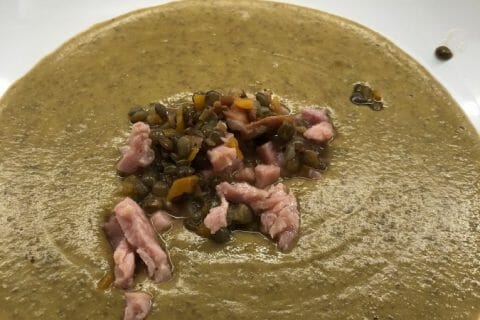Cliquez pour zoomer ! Velouté de lentilles vertes au Thermomix