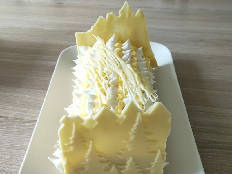 Cliquez pour zoomer ! Bûche au citron meringuée Thermomix par Ccilia