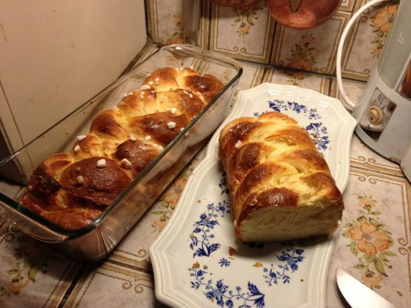 Cliquez pour zoomer ! Brioche tressée à la mie filante Thermomix par mariepilote