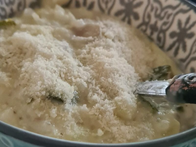 Cliquez pour zoomer ! Risotto champignons et courgettes Thermomix par miaouss_la_gueguerre