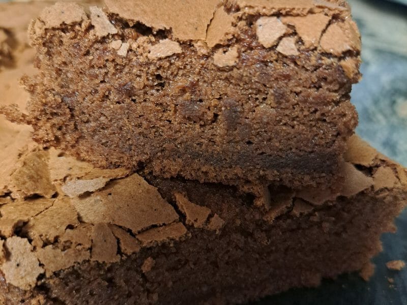Cliquez pour zoomer ! Gâteau macaroné au chocolat Thermomix par mielmomix