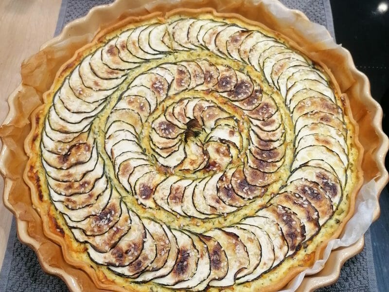 Cliquez pour zoomer ! Tarte courgettes et ricotta Thermomix par Jennyjade