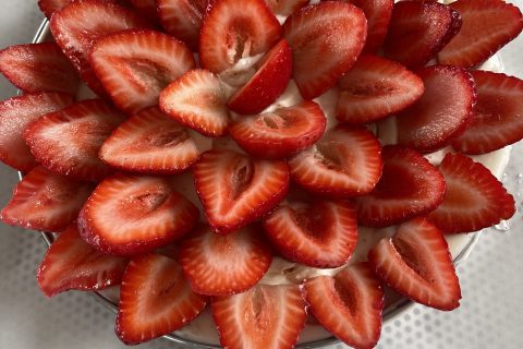Cliquez pour zoomer ! Tarte aux fraises sans cuisson Thermomix par nanou