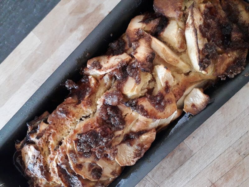 Cliquez pour zoomer ! Cake aux pommes à l’ancienne Thermomix par Fiorille