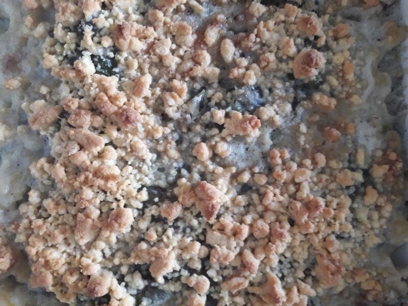 Cliquez pour zoomer ! Crumble poulet, courgettes et parmesan Thermomix par Fiorille